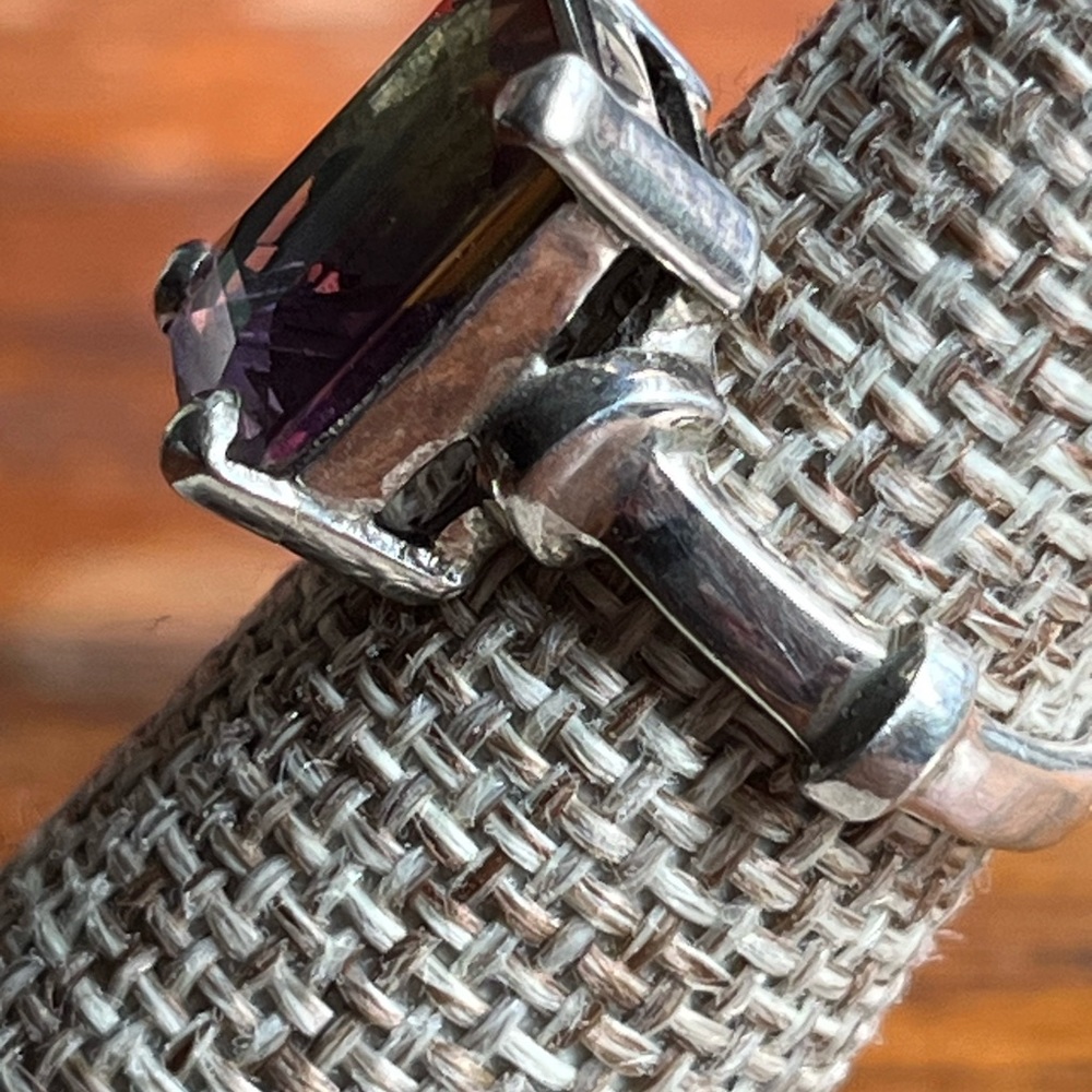 Ametrine Solitaire Unique Gemstone Handcrafted Ar… - image 5